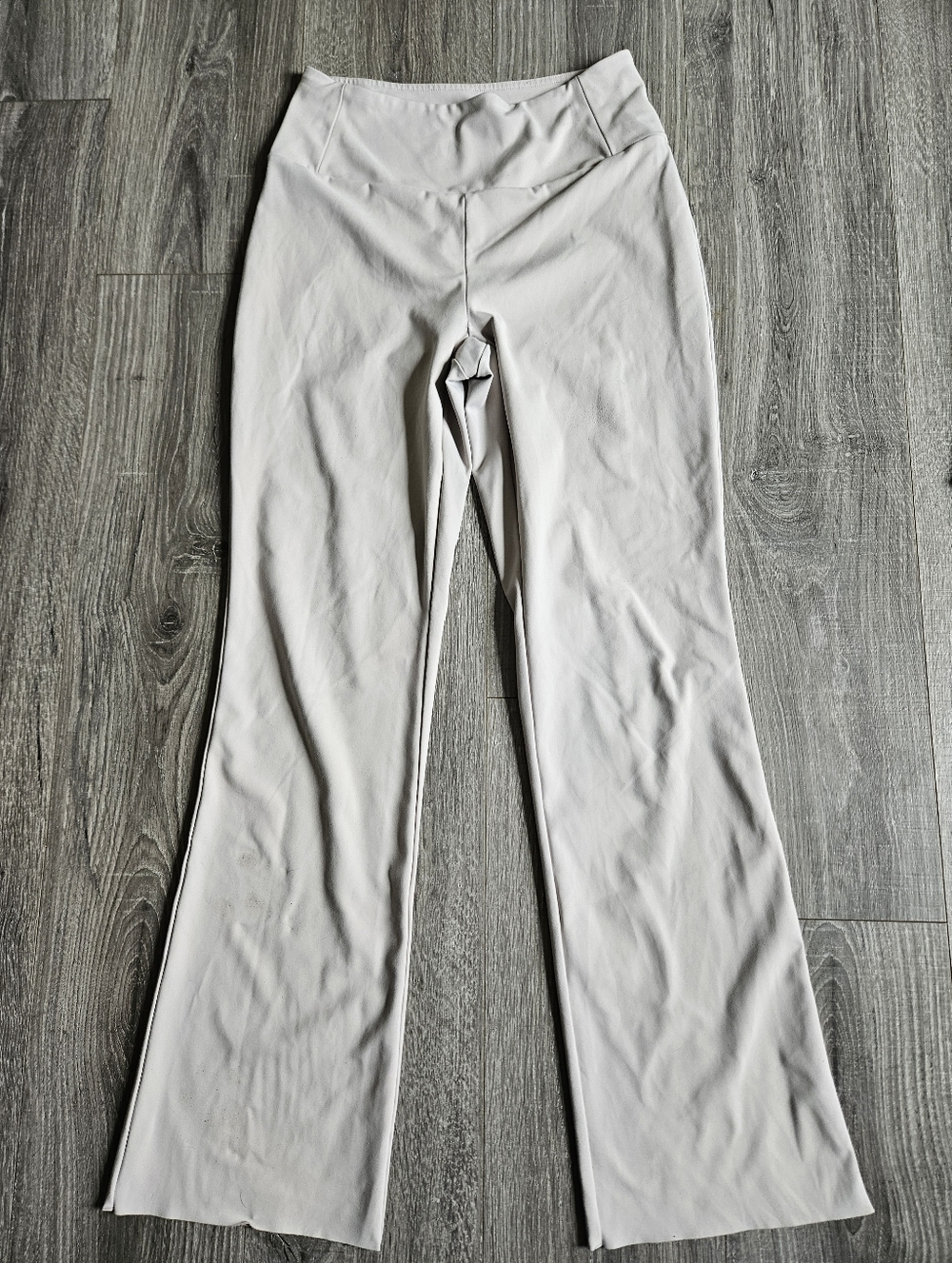 Reebok Beige Flare Leg Gym Workout Leggings Medium